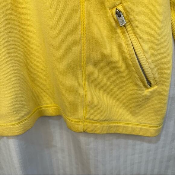 Tommy Bahama Nautical Yellow 1/2 Zip Pullover Sweater Cotton Stretch Coastal - Picture 6 of 11